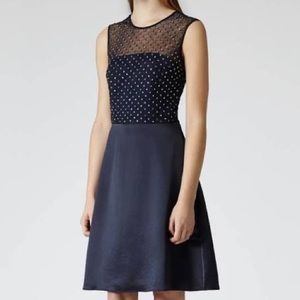 NWT Reiss Mari Sequin Skater Dress Size 0